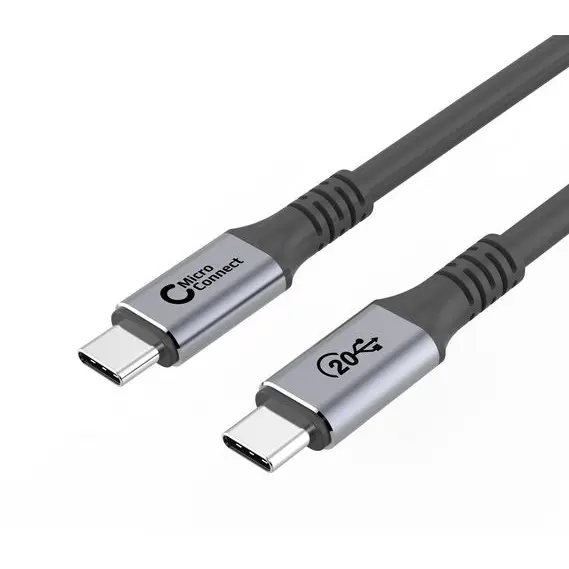 MicroConnect USB-C Kabel 1m 100W 20Gbps USB 3.2 Gen 2x2 