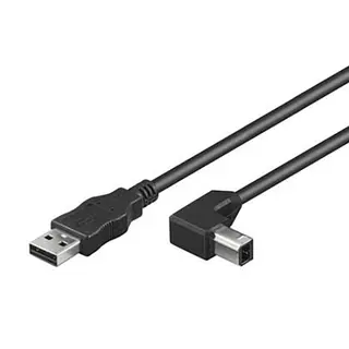 MicroConnect 0.5m USB 2.0 Type A to B Angled