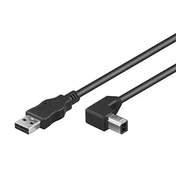 MicroConnect 0.5m USB 2.0 Type A to B Angled 