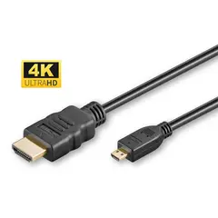 MicroConnect High Speed HDMI 2.0 - Micro 1 Meter HDMI til Micro HDMI (Type D)