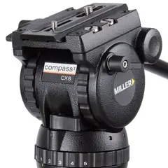 Miller CX8 Toggle Alloy 2 Stage Kit G Video Stativ 75mm med Ground Spredder