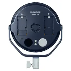 Nanlite Miro 60c LED Round Panel Light Full-color. Midnight Blue