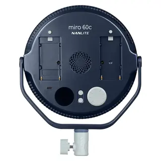 Nanlite Miro 60c LED Round Panel Light Full-color. Midnight Blue
