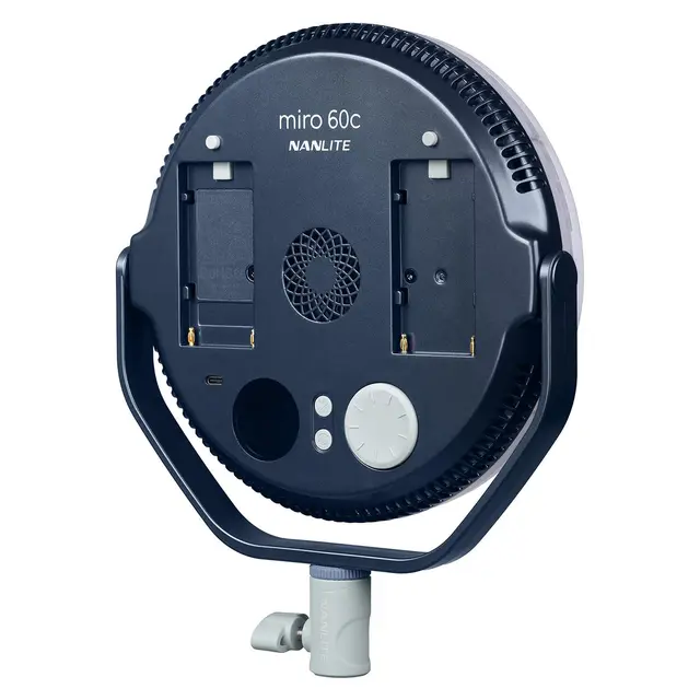 Nanlite Miro 60c LED Round Panel Light Full-color. Midnight Blue 
