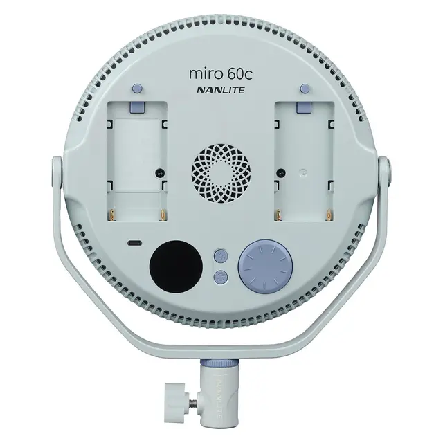 Nanlite Miro 60c LED Round Panel Light Full-color. Mint Blue 