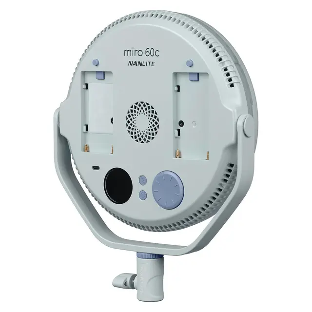 Nanlite Miro 60c LED Round Panel Light Full-color. Mint Blue 