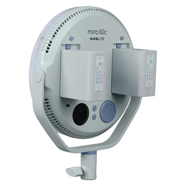 Nanlite Miro 60c LED Round Panel Light Full-color. Mint Blue 