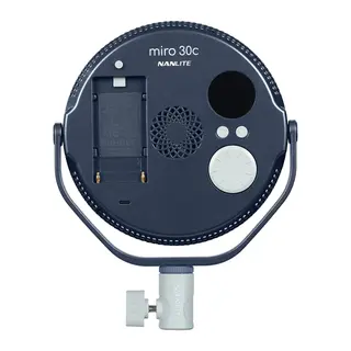 Nanlite Miro 30c LED Round Panel Light Full-color. Midnight Blue