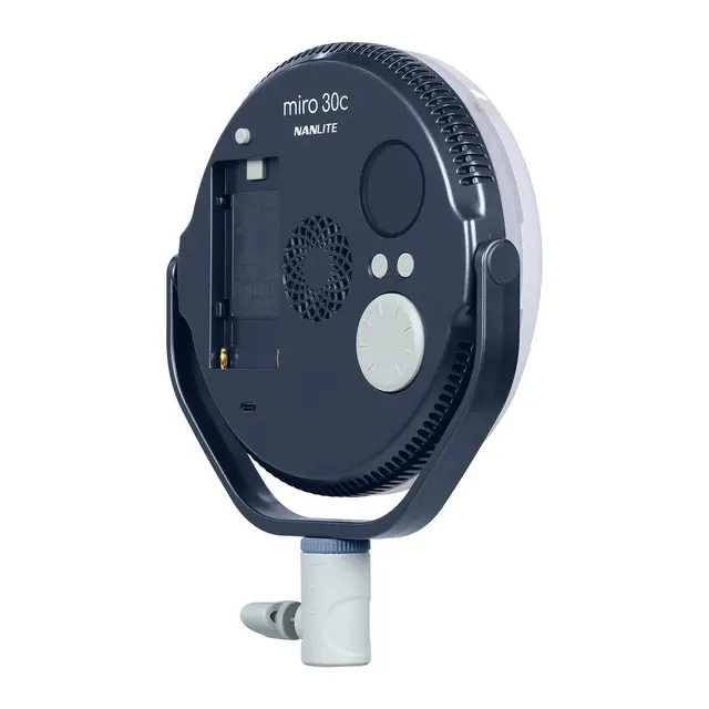 Nanlite Miro 30c LED Round Panel Light Full-color. Midnight Blue 