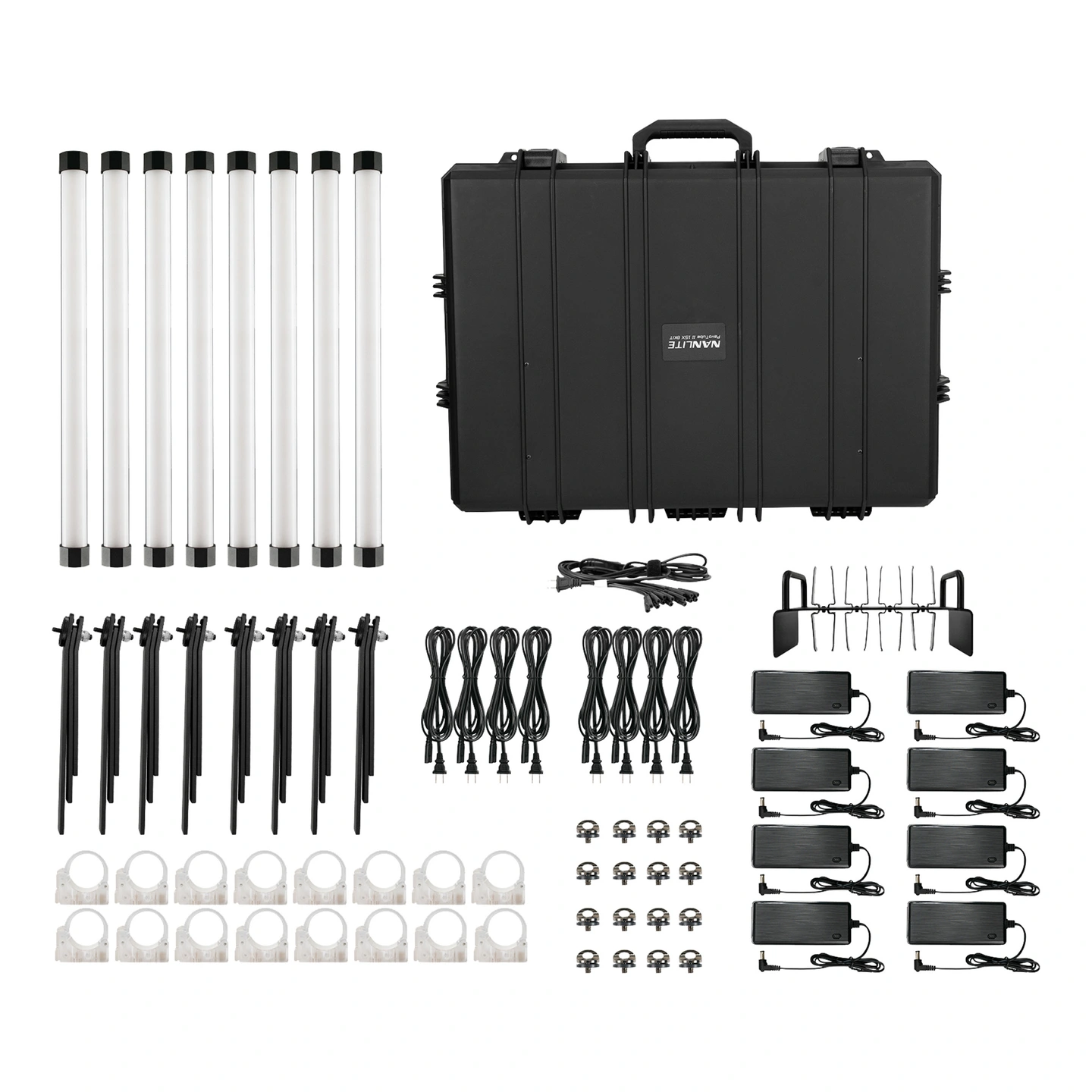 Nanlite PavoTube II 15XR 8-Light kit 60cm 8 Pakk LED Tubelys Kit