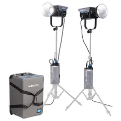 Nanlite FC-500B 2-Light Trolley Case Kit 2700-6500K. DMX/RDM. 520W