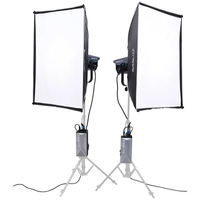 Nanlite FC-500B 2-Light Trolley Case Kit 2700-6500K. DMX/RDM. 520W 