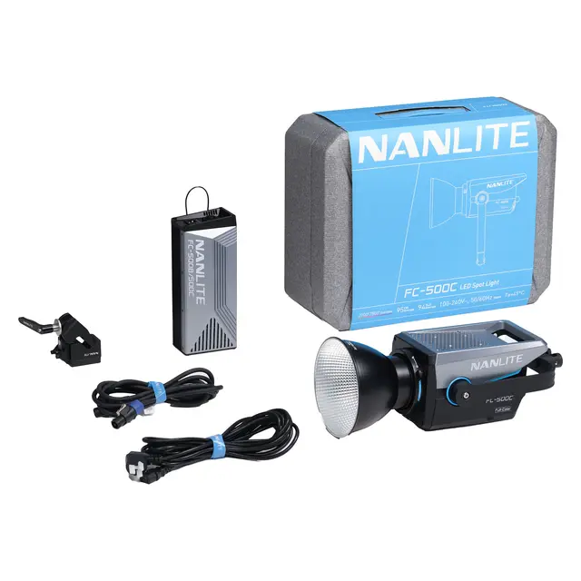 Nanlite FC-500C LED RGBW Spot Light 2700-7500K. LED lampe, 520W 
