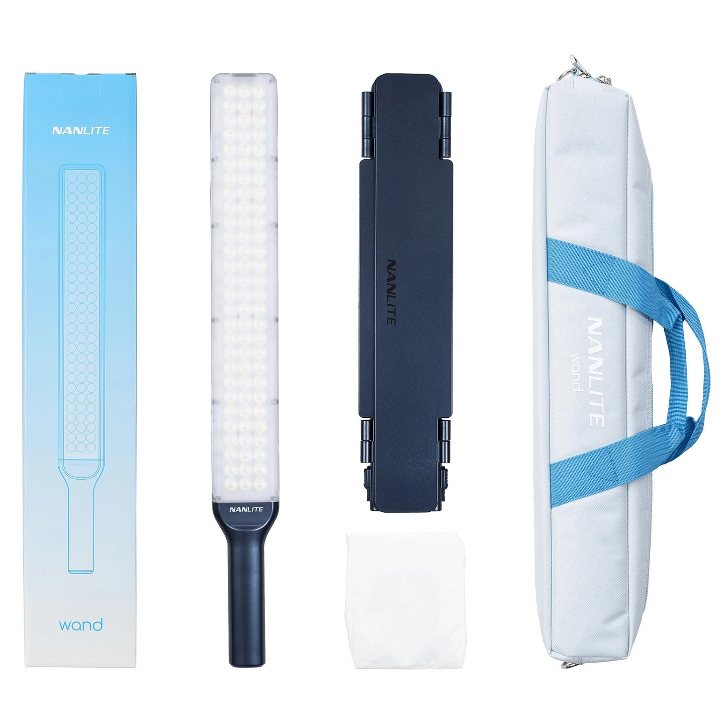 Nanlite Wand RGB LED Light Midnight Blue Håndholdt LED lys. 50cm inkl låvedør