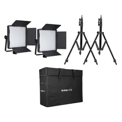Nanlite 2 Light Kit 600DSA w/Carry Case & Light Stand