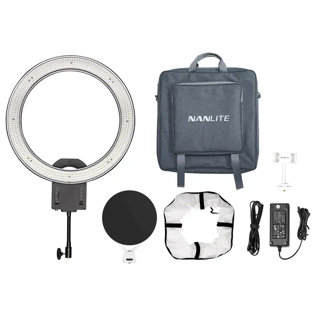 Nanlite Halo19 LED Ring Light With Carrying Case 