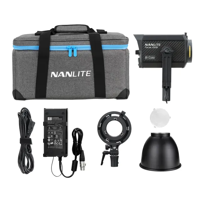 Nanlite Forza 150B LED Bi-color Spot 170W. 2700-6500K LED. DMX 