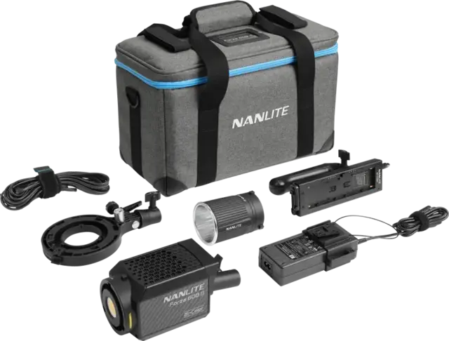 Nanlite Forza 60B II Bi-Color Spot Light COB LED lampe. FM Mount 5600K 72W 