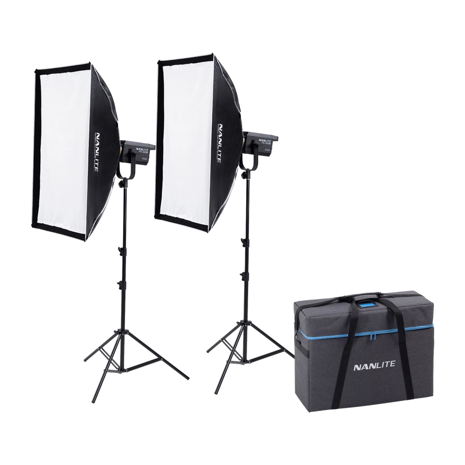 Nanlite FS-200B Bi-Color 2-Light Kit 2700K-6500K LED lampe 185W Bowens Mount