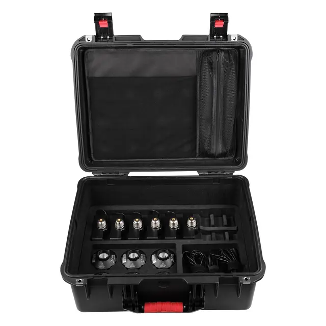 Nanlite PavoBulb 10C 12 LED light kit 2700-7500K. 12 lamper m/hard case E27 