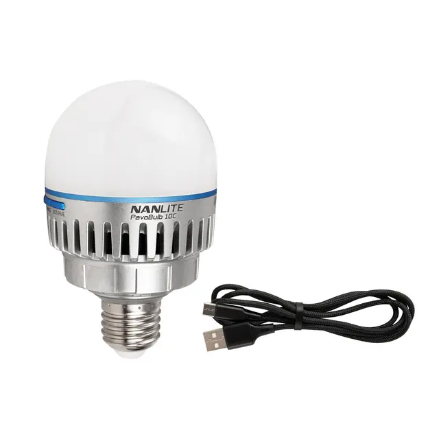 Nanlite PavoBulb 10C 4 LED light kit 2700-7500K. 4 lamper m/hard case E27 