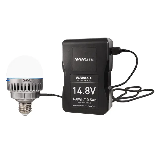 Nanlite PavoBulb 10C 4 LED light kit 2700-7500K. 4 lamper m/hard case E27 