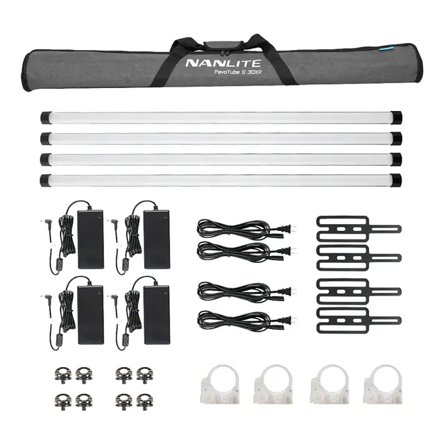 Nanlite PavoTube II 30XR 4-Light kit 115cm 4 Pakk Tube Light Kit 
