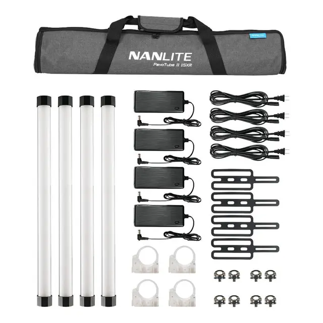 Nanlite PavoTube II 15XR 4-Light Kit 60cm 4 Pakk LED Tube Light 