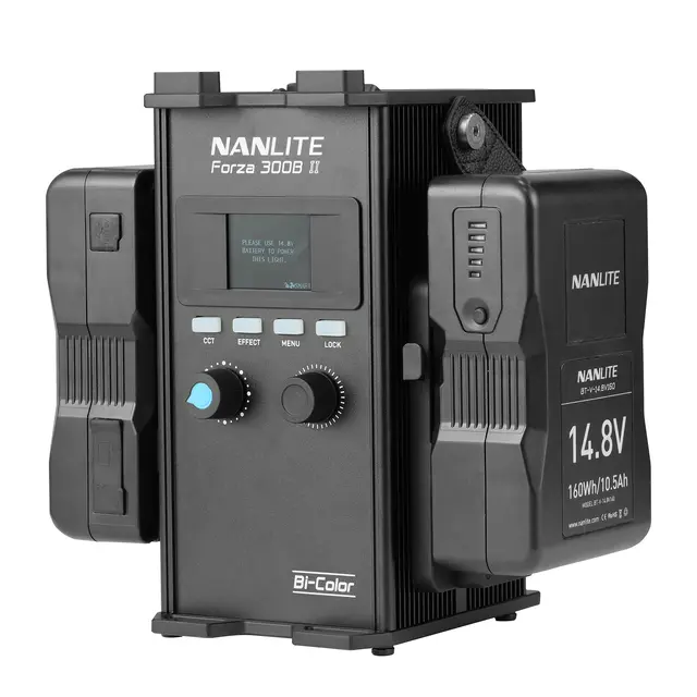 Nanlite Forza 300B II + FL20G Kit Lys, fresnel og trillekoffert 