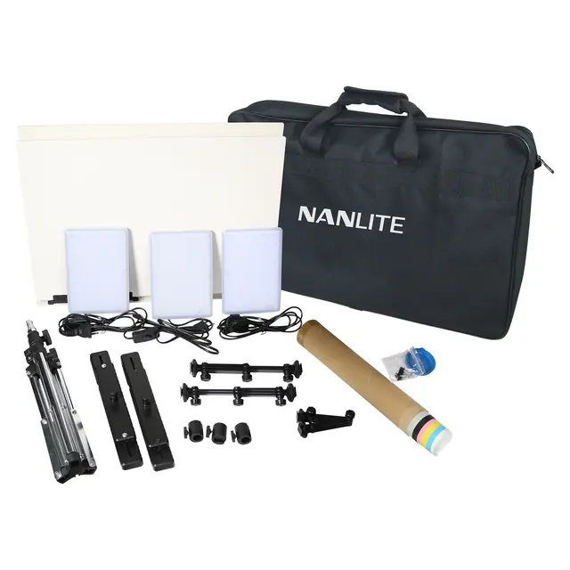 Nanlite Compac 20 3-Light Kit Belysningskit for produktfoto 