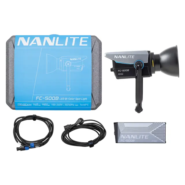 Nanlite FC-500B LED Bi-color Spot Light 2700-6500K. DMX/RDM. 520W 