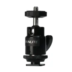 Nanlite Mini Ball Head With 1/4'' And Hotshoe