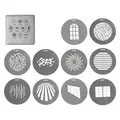 Nanlite GOBO Set 1 for PJ-BM 10 m&#248;nster-plater for Projector