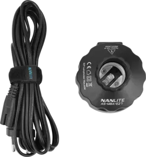 Nanlite E27 Magnetic Base Adapter Lampefot m/st&#248;m for PavoBulb 10C