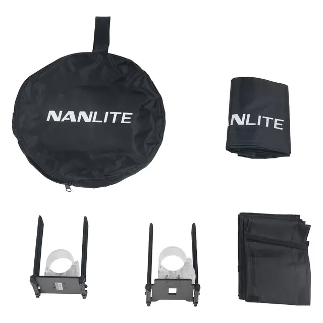 Nanlite Barndoor med Eggcrate Grid 15C For Pavotube II 15C 