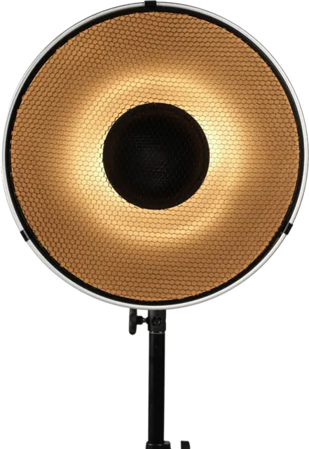 Nanlite Beauty Dish Reflector 40cm 40cm Metallreflektor + grid Bowens Mount 
