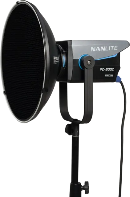 Nanlite Beauty Dish Reflector 40cm Metallreflektor m/grid  Bowens Mount 