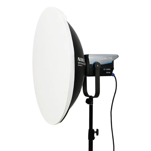 Nanlite Beauty Dish Reflector 70cm Metallreflektor med Grid. Bowens mount 