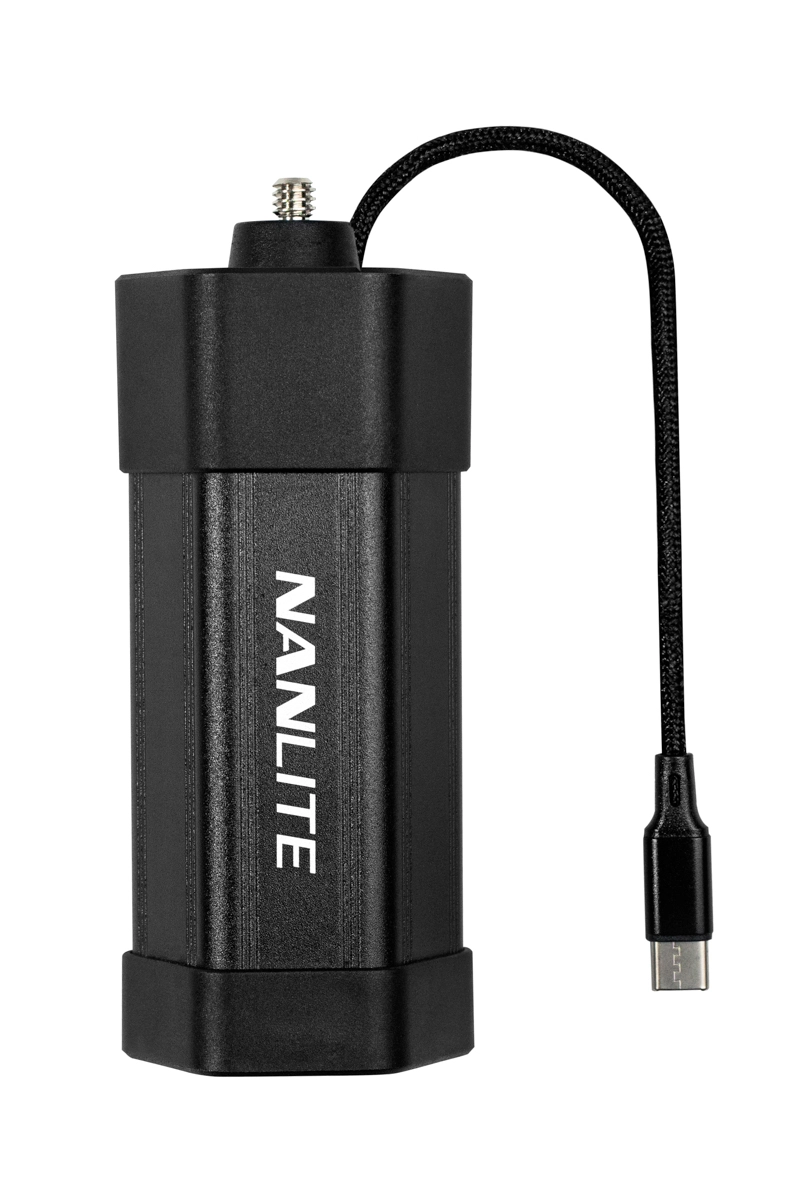 Nanlite Batterigrep for Pavotube 6C m.fl NP-F 550/570 batteri utvidelse