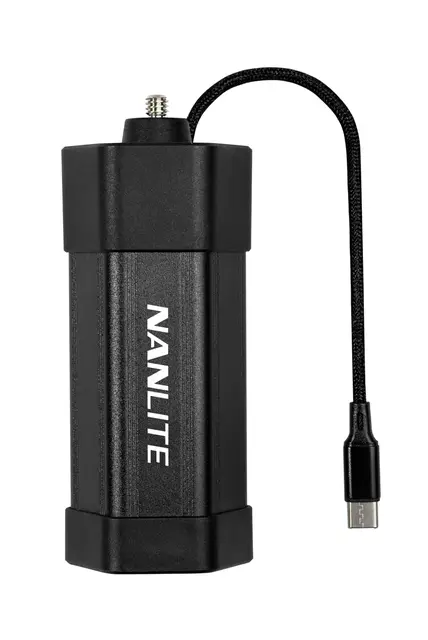 Nanlite Batterigrep for Pavotube 6C m.fl NP-F 550/570 batteri utvidelse 