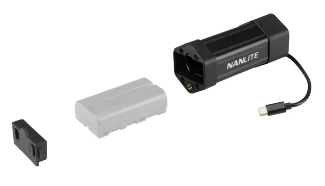 Nanlite Batterigrep for Pavotube 6C m.fl NP-F 550/570 batteri utvidelse 