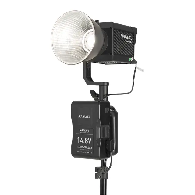 Nanlite V-Mount Battery Grip Med 4 Pin XLR Connector 