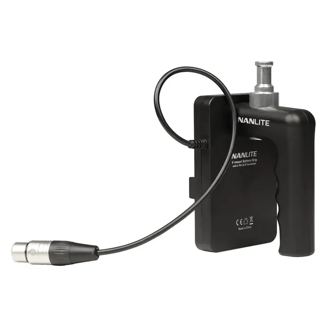 Nanlite V-Mount Battery Grip With 4-Pin XLR Connector 