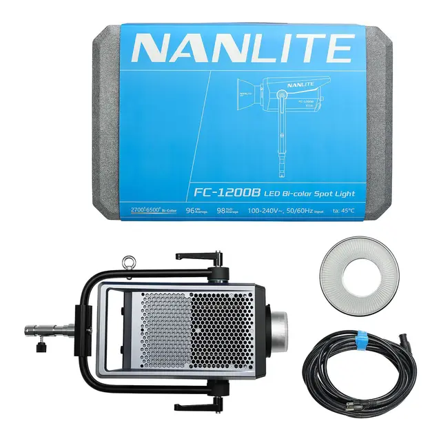 Nanlite FC-1200B LED Bi-color Spotlight 2700-6500K. DMX/RDM. 1350W 