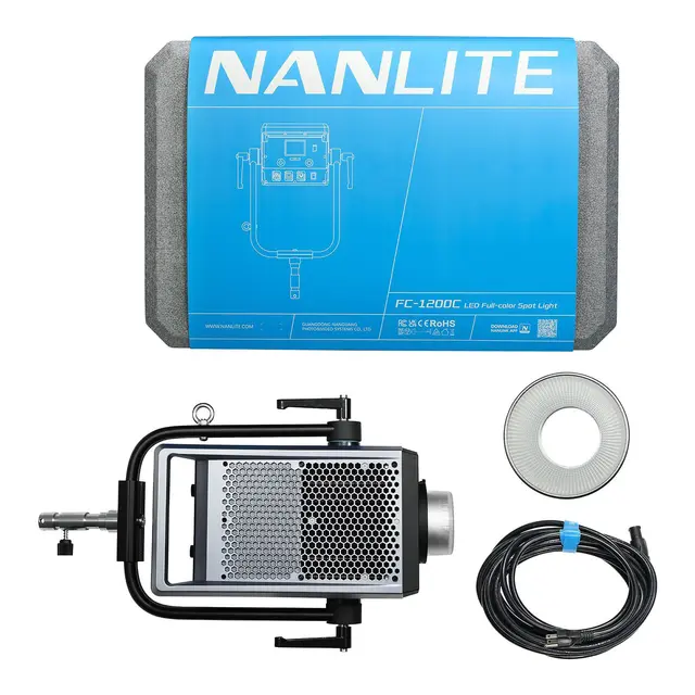 Nanlite FC-1200C LED RGBW Spotlight 2400-12 000K. DMX/RDM. 1350W 