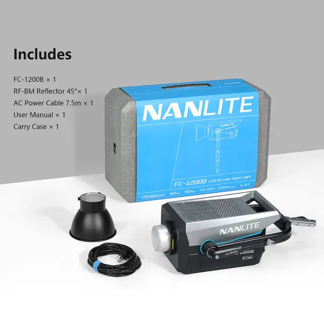 Nanlite FC-1200C LED RGBW Spotlight 2400-12 000K. DMX/RDM. 1350W 