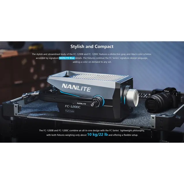 Nanlite FC-1200C LED RGBW Spotlight 2400-12 000K. DMX/RDM. 1350W 