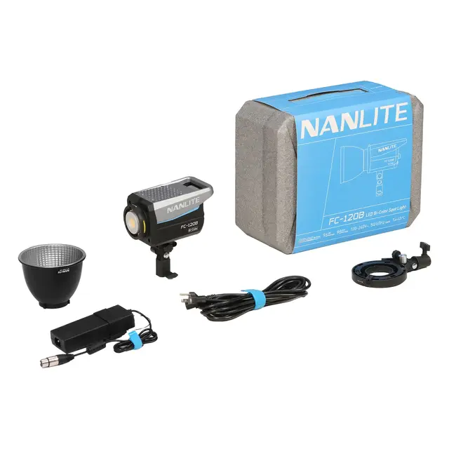 Nanlite FC-120B LED Bi-color Spot Light Kompakt LED COB lys. FM Mount 