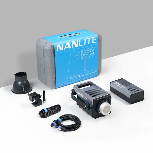 Nanlite FC-720C LED RGBW Spot Light 2400-12 000K. DMX/RDM. 750W 