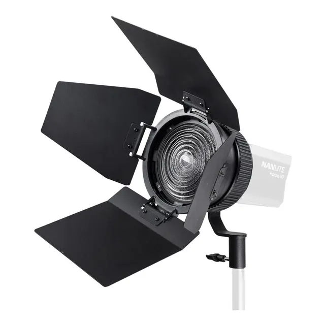Nanlite Nanlite FL-11 Fresnel Lens and Barndoors for Forza FM Mount L
